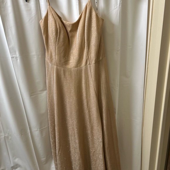 Jules & Cleo Dresses & Skirts - Jules & Cleo Glamorous Gold Maxi Dress